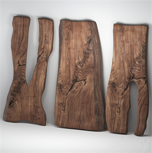 Wooden slabs